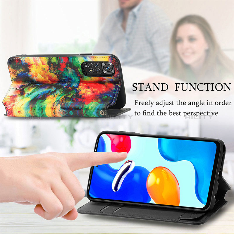 Handytasche Stand Schutzhülle Flip Leder Hülle Modisch Muster S02D für Xiaomi Redmi Note 11 4G (2022)