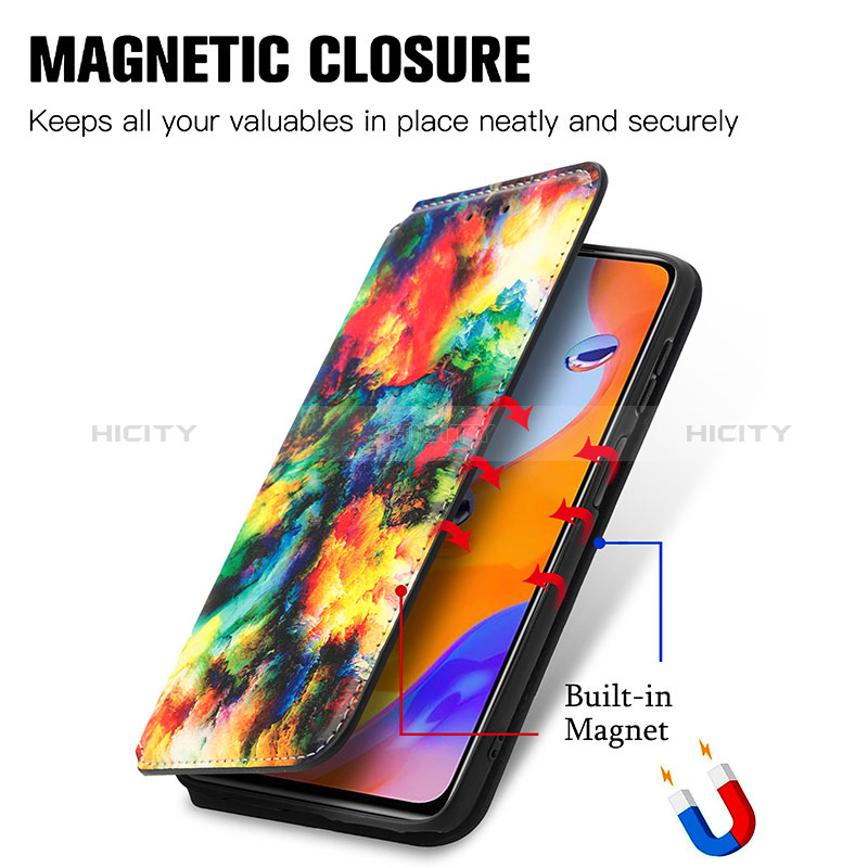 Handytasche Stand Schutzhülle Flip Leder Hülle Modisch Muster S02D für Xiaomi Redmi Note 11 Pro 4G