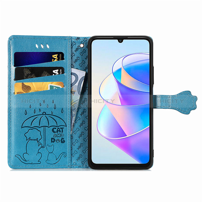 Handytasche Stand Schutzhülle Flip Leder Hülle Modisch Muster S03D für Huawei Honor X7a