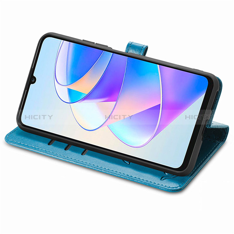 Handytasche Stand Schutzhülle Flip Leder Hülle Modisch Muster S03D für Huawei Honor X7a