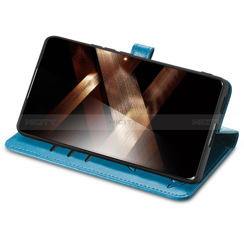 Handytasche Stand Schutzhülle Flip Leder Hülle Modisch Muster S03D für Huawei Honor X7b groß