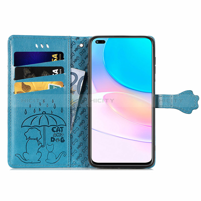 Handytasche Stand Schutzhülle Flip Leder Hülle Modisch Muster S03D für Huawei Nova 8i groß