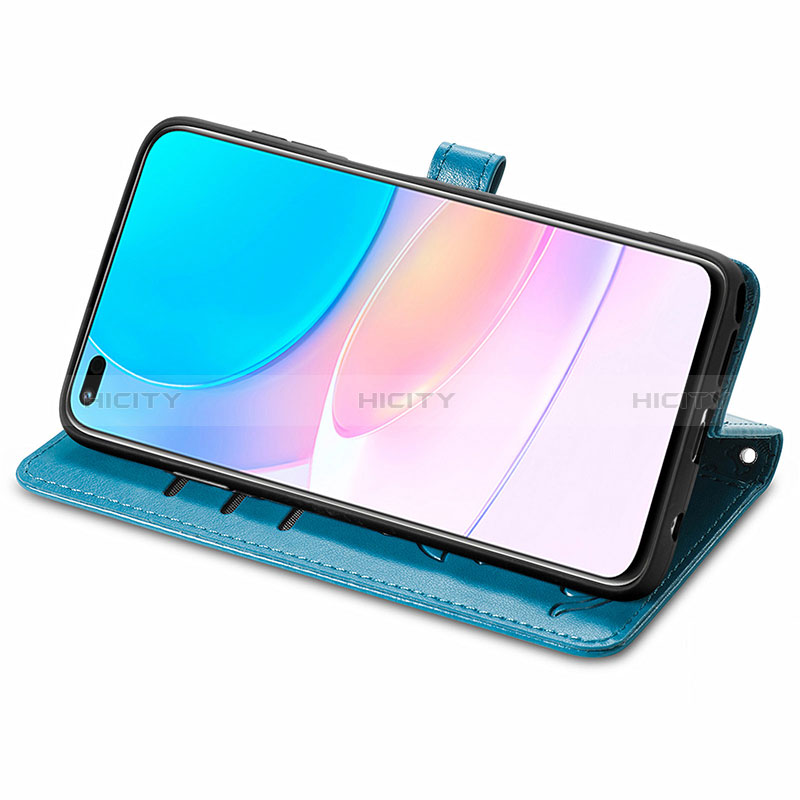 Handytasche Stand Schutzhülle Flip Leder Hülle Modisch Muster S03D für Huawei Nova 8i groß