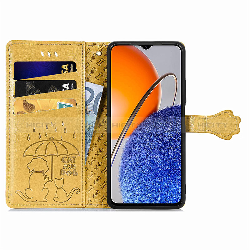 Handytasche Stand Schutzhülle Flip Leder Hülle Modisch Muster S03D für Huawei Nova Y61 groß