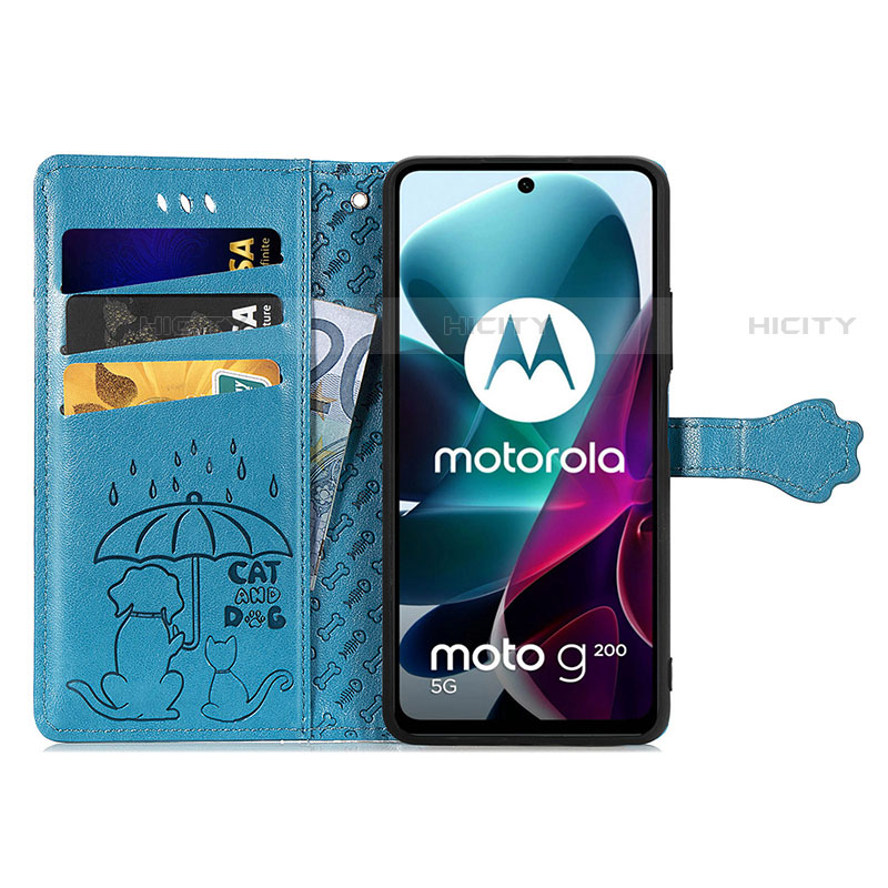 Handytasche Stand Schutzhülle Flip Leder Hülle Modisch Muster S03D für Motorola Moto Edge S30 5G