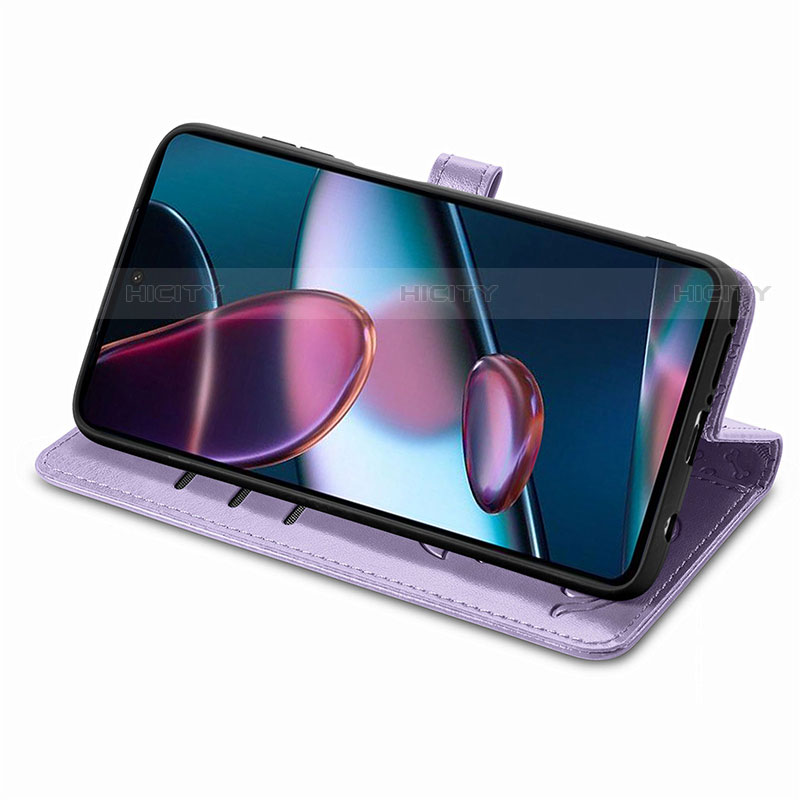 Handytasche Stand Schutzhülle Flip Leder Hülle Modisch Muster S03D für Motorola Moto Edge X30 5G