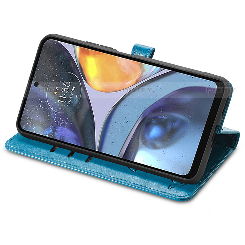 Handytasche Stand Schutzhülle Flip Leder Hülle Modisch Muster S03D für Motorola Moto G22