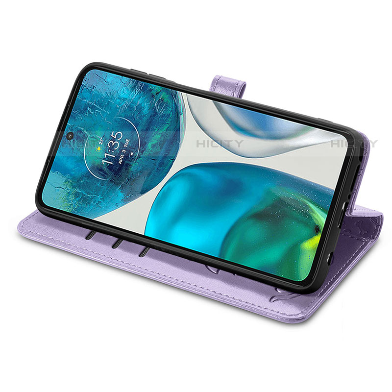 Handytasche Stand Schutzhülle Flip Leder Hülle Modisch Muster S03D für Motorola MOTO G52