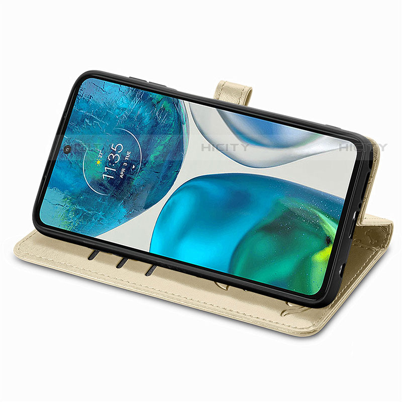 Handytasche Stand Schutzhülle Flip Leder Hülle Modisch Muster S03D für Motorola Moto G52j 5G