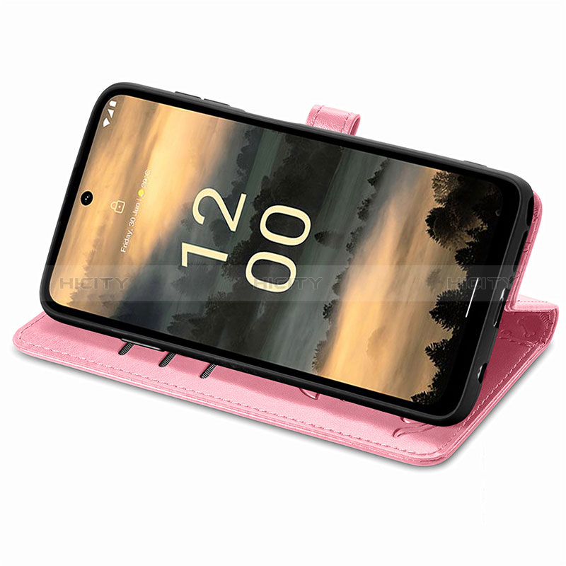 Handytasche Stand Schutzhülle Flip Leder Hülle Modisch Muster S03D für Nokia XR21 groß