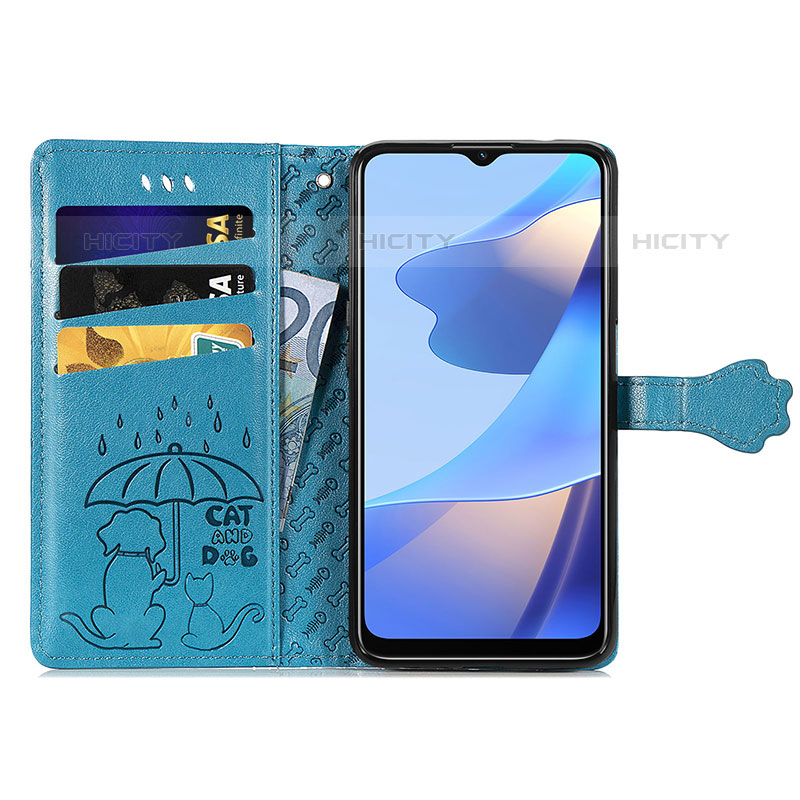 Handytasche Stand Schutzhülle Flip Leder Hülle Modisch Muster S03D für Oppo A54s groß