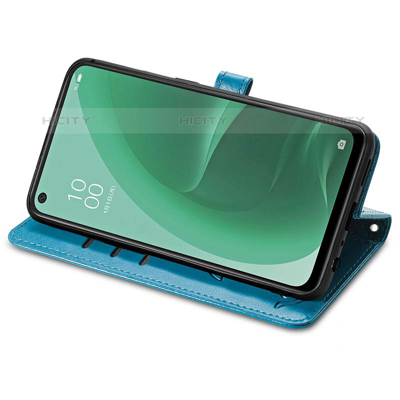 Handytasche Stand Schutzhülle Flip Leder Hülle Modisch Muster S03D für Oppo A55S 5G groß