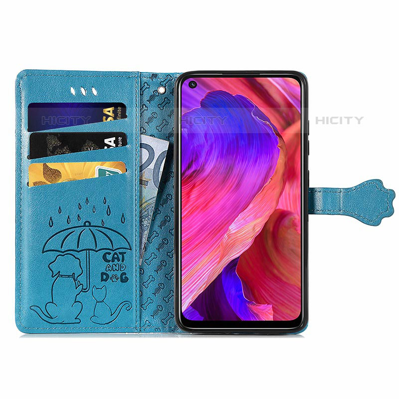 Handytasche Stand Schutzhülle Flip Leder Hülle Modisch Muster S03D für Oppo A93 5G groß