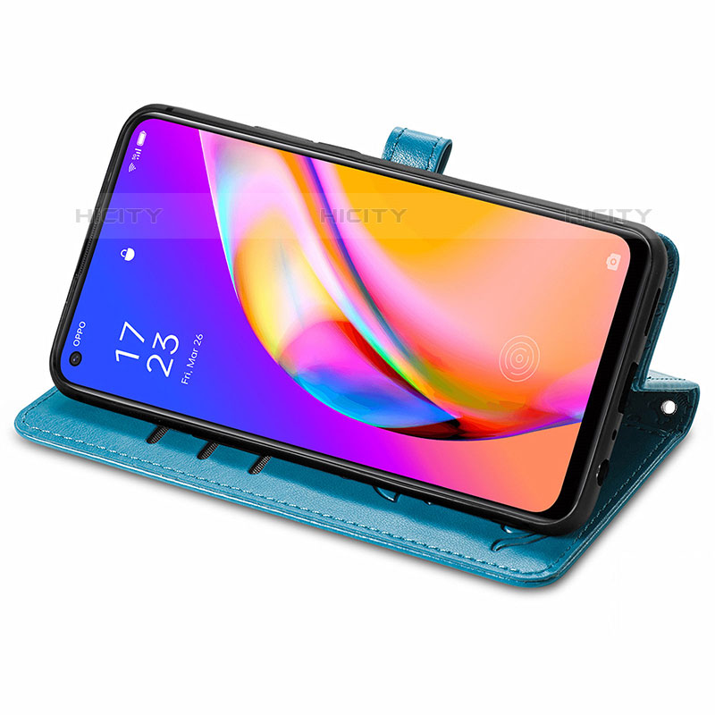 Handytasche Stand Schutzhülle Flip Leder Hülle Modisch Muster S03D für Oppo A94 5G groß