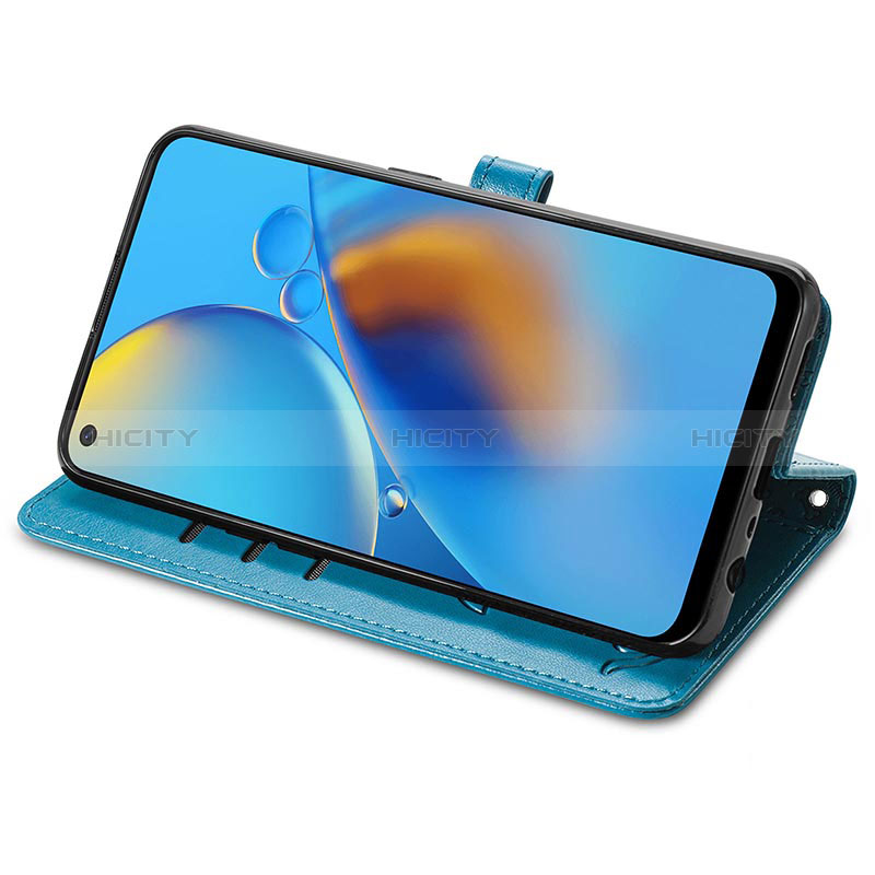 Handytasche Stand Schutzhülle Flip Leder Hülle Modisch Muster S03D für Oppo A95 4G groß