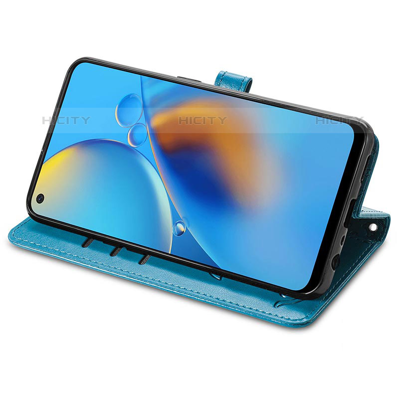 Handytasche Stand Schutzhülle Flip Leder Hülle Modisch Muster S03D für Oppo Reno6 Lite