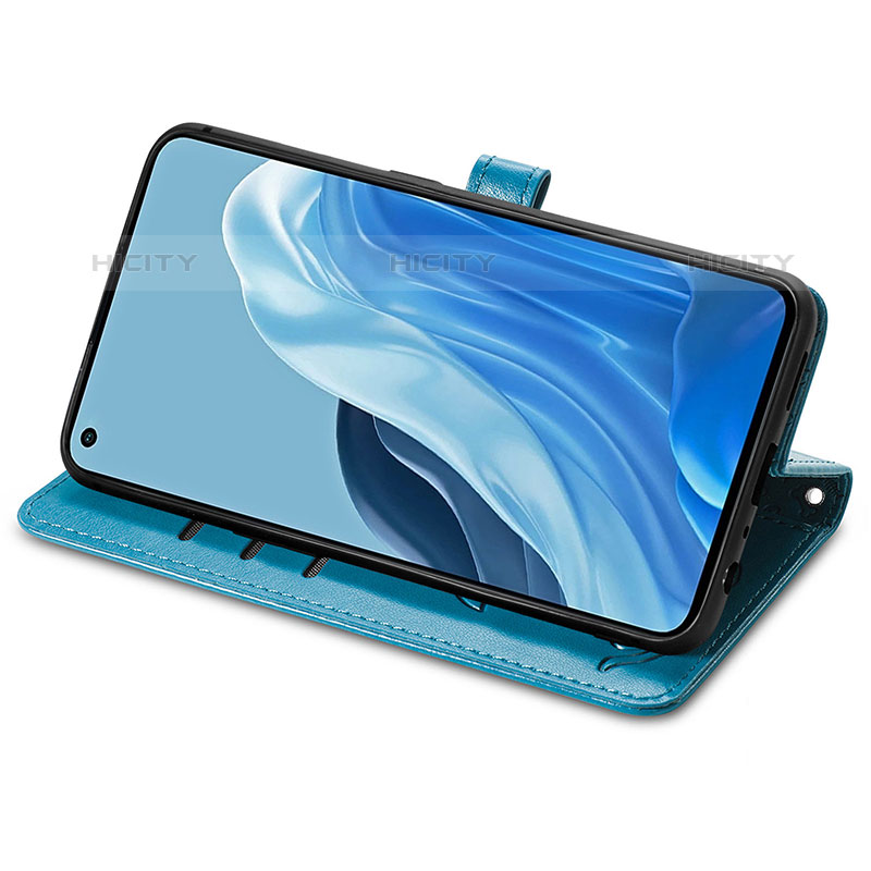 Handytasche Stand Schutzhülle Flip Leder Hülle Modisch Muster S03D für Oppo Reno7 Pro 5G groß