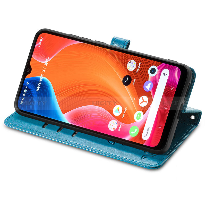 Handytasche Stand Schutzhülle Flip Leder Hülle Modisch Muster S03D für Realme C11 (2021) groß