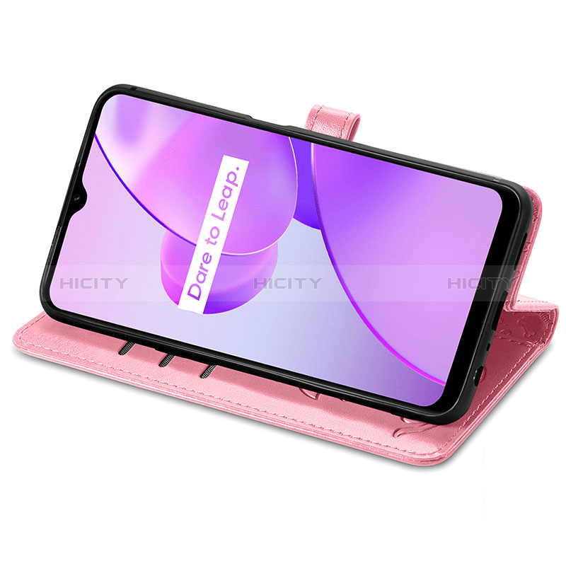 Handytasche Stand Schutzhülle Flip Leder Hülle Modisch Muster S03D für Realme C31