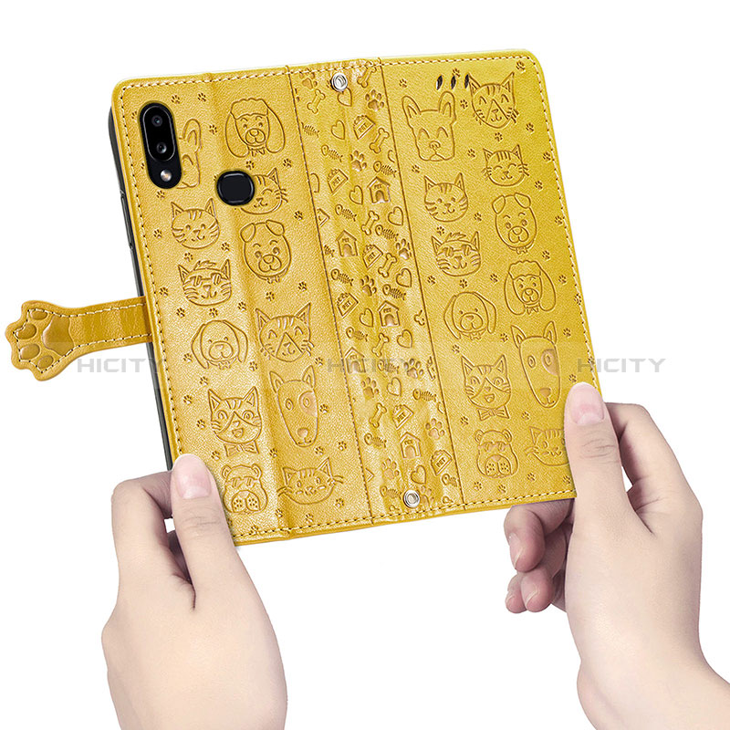 Handytasche Stand Schutzhülle Flip Leder Hülle Modisch Muster S03D für Samsung Galaxy A10s