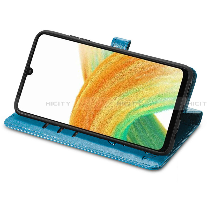 Handytasche Stand Schutzhülle Flip Leder Hülle Modisch Muster S03D für Samsung Galaxy A13 4G groß