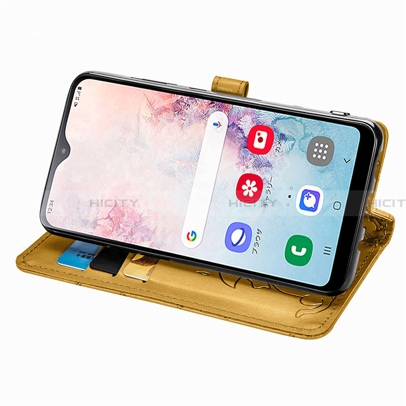 Handytasche Stand Schutzhülle Flip Leder Hülle Modisch Muster S03D für Samsung Galaxy A20 SC-02M SCV46 groß