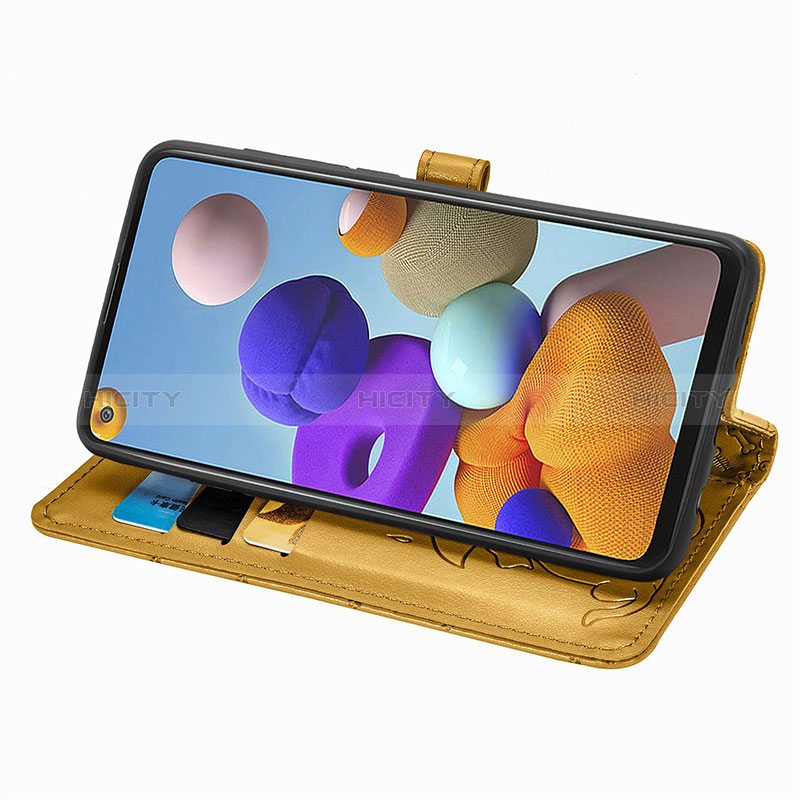 Handytasche Stand Schutzhülle Flip Leder Hülle Modisch Muster S03D für Samsung Galaxy A21s