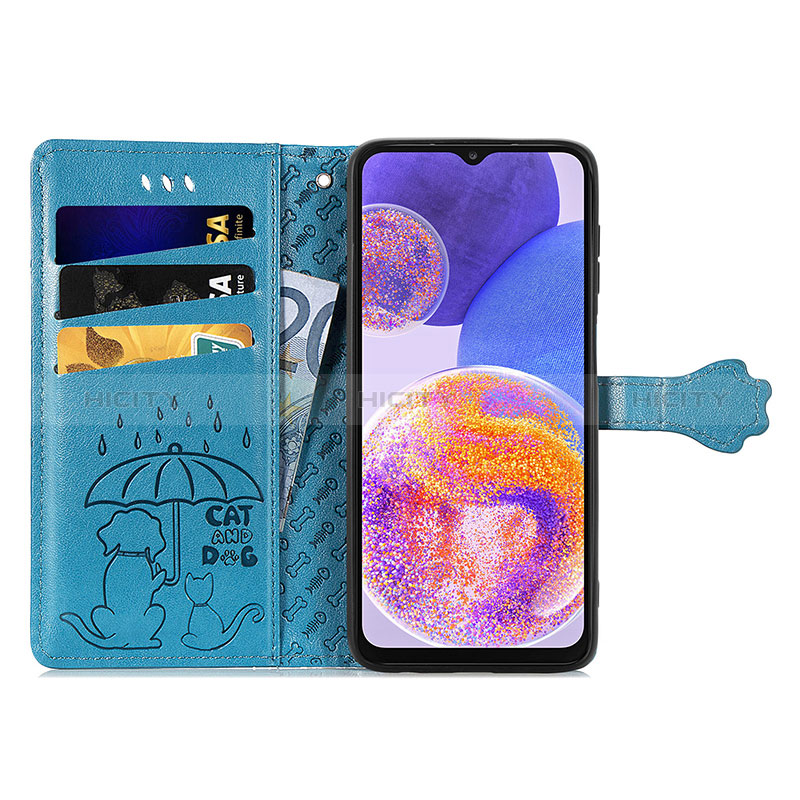 Handytasche Stand Schutzhülle Flip Leder Hülle Modisch Muster S03D für Samsung Galaxy A23 5G