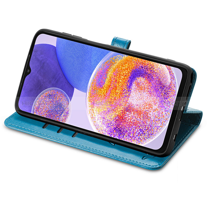 Handytasche Stand Schutzhülle Flip Leder Hülle Modisch Muster S03D für Samsung Galaxy A23 5G