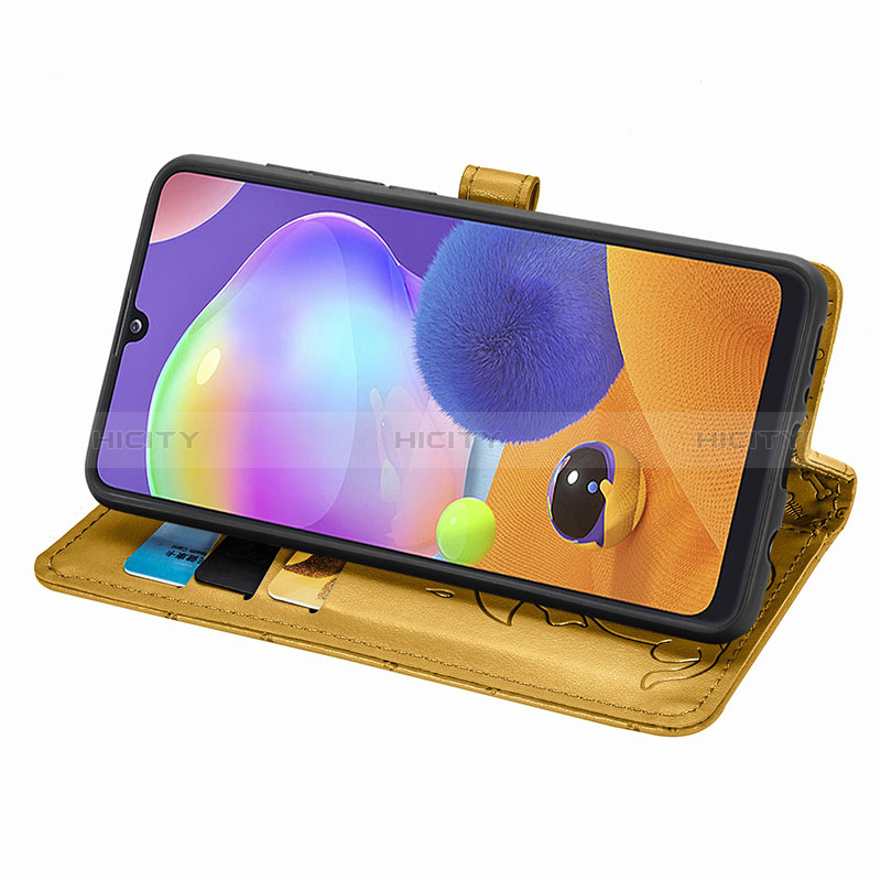 Handytasche Stand Schutzhülle Flip Leder Hülle Modisch Muster S03D für Samsung Galaxy A31