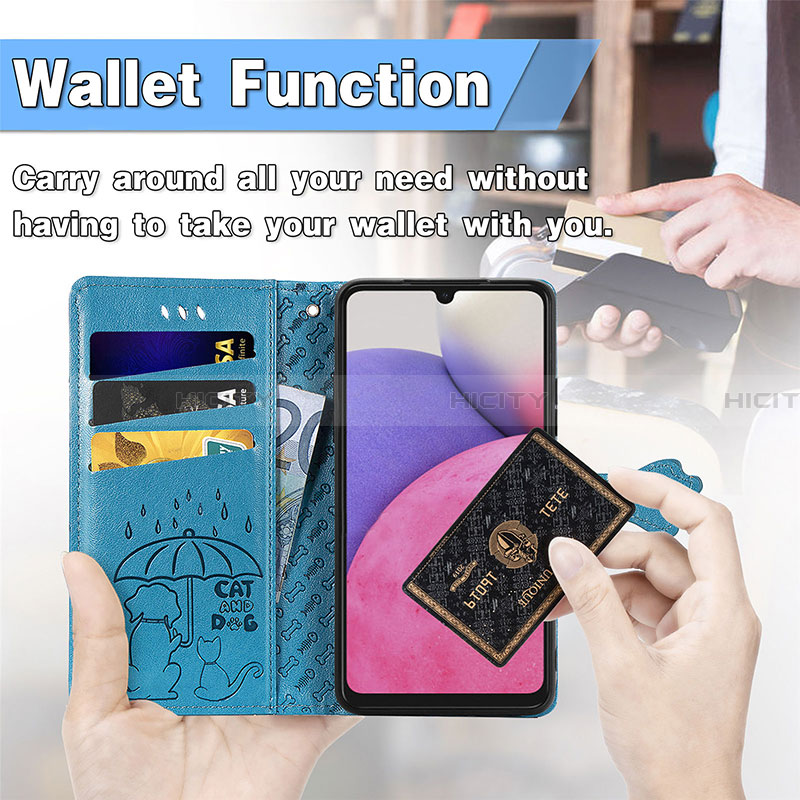 Handytasche Stand Schutzhülle Flip Leder Hülle Modisch Muster S03D für Samsung Galaxy A33 5G