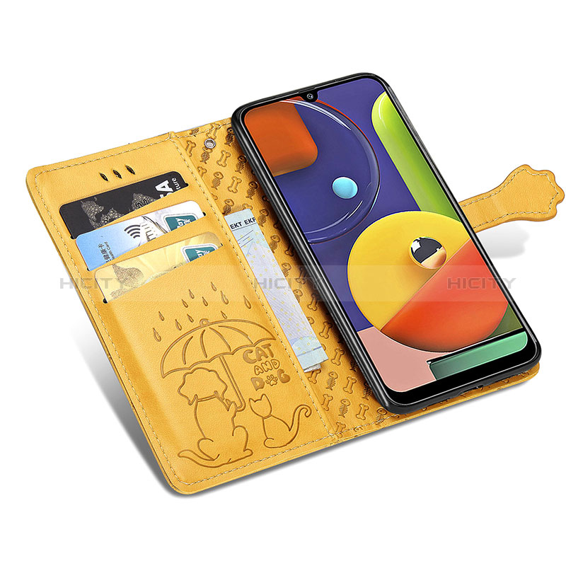 Handytasche Stand Schutzhülle Flip Leder Hülle Modisch Muster S03D für Samsung Galaxy A50