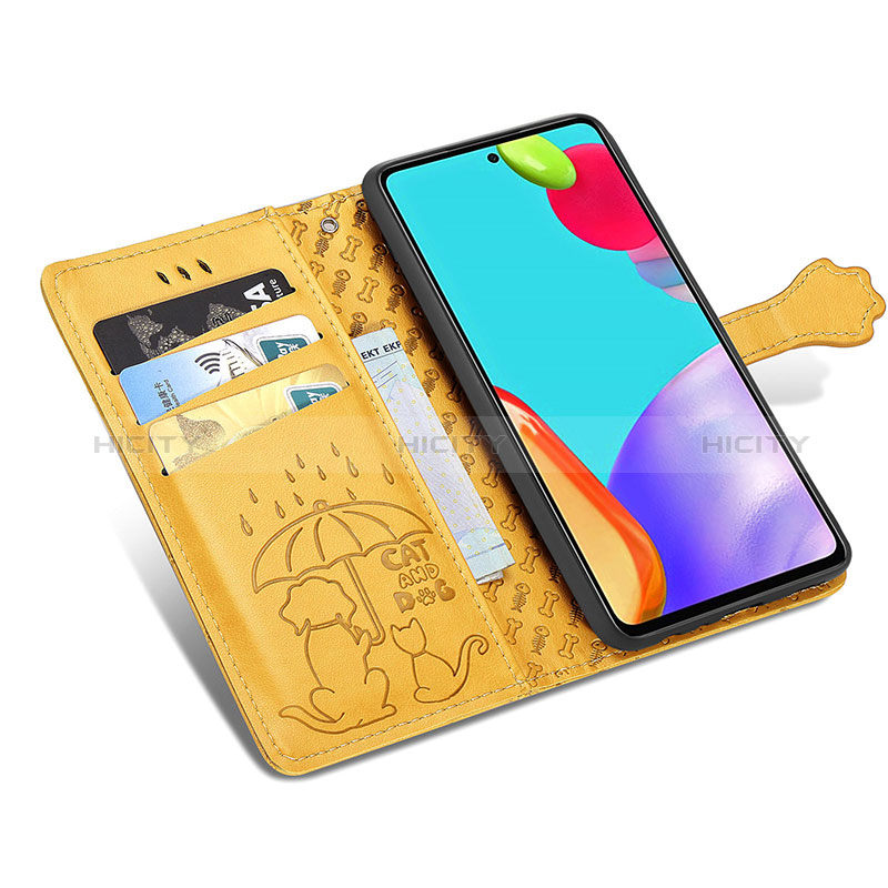 Handytasche Stand Schutzhülle Flip Leder Hülle Modisch Muster S03D für Samsung Galaxy A52s 5G