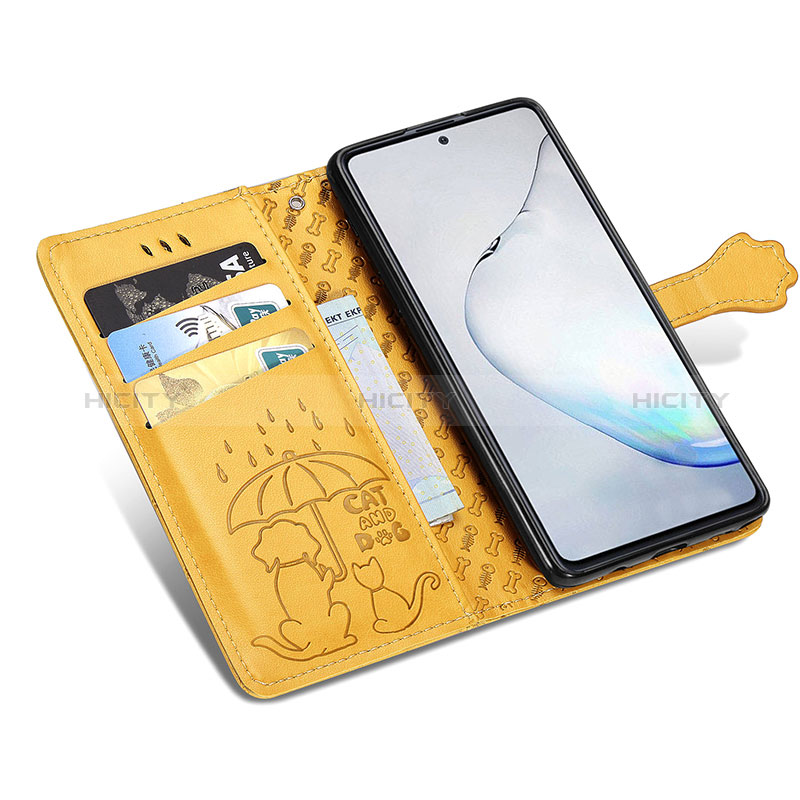 Handytasche Stand Schutzhülle Flip Leder Hülle Modisch Muster S03D für Samsung Galaxy A81