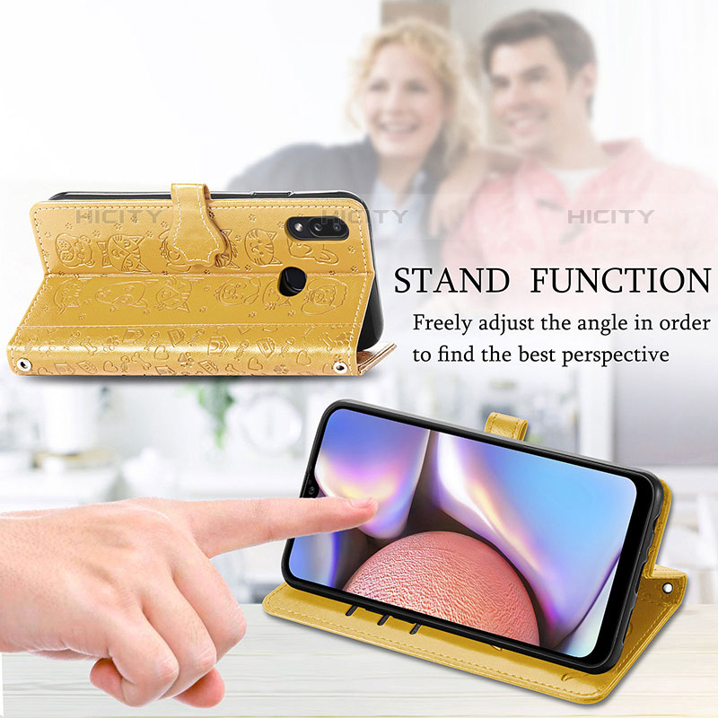 Handytasche Stand Schutzhülle Flip Leder Hülle Modisch Muster S03D für Samsung Galaxy M01s