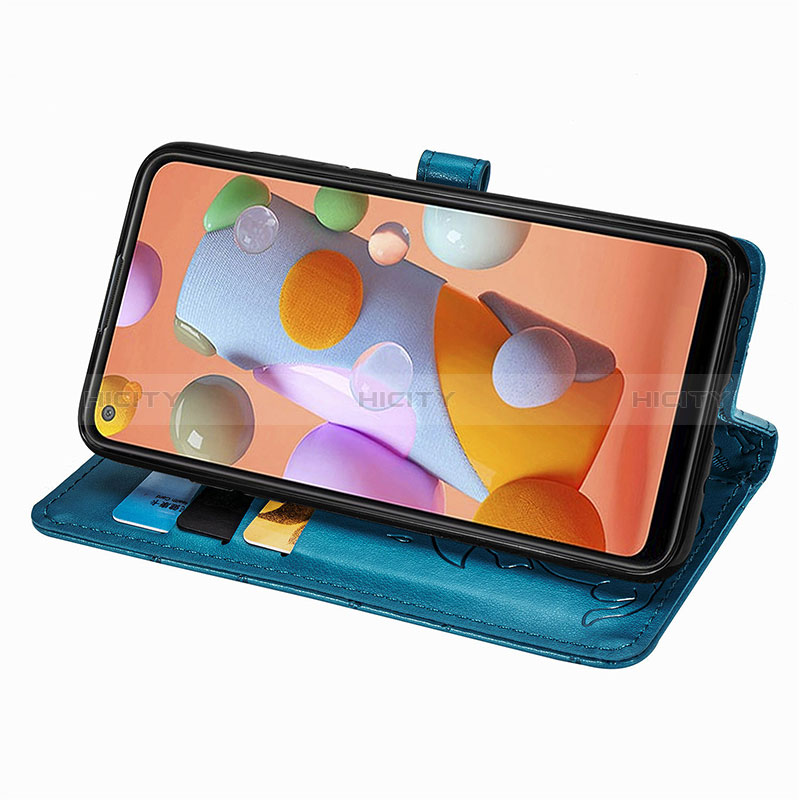 Handytasche Stand Schutzhülle Flip Leder Hülle Modisch Muster S03D für Samsung Galaxy M11