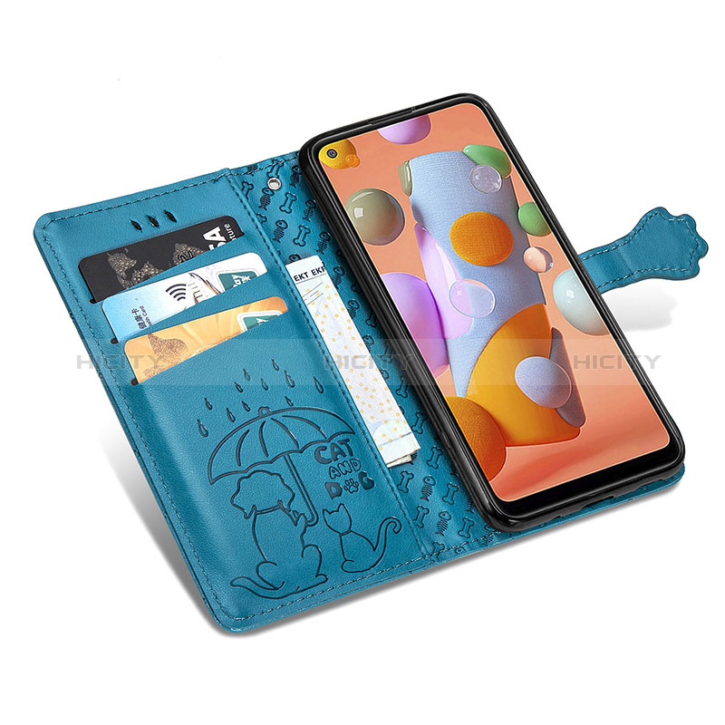 Handytasche Stand Schutzhülle Flip Leder Hülle Modisch Muster S03D für Samsung Galaxy M11