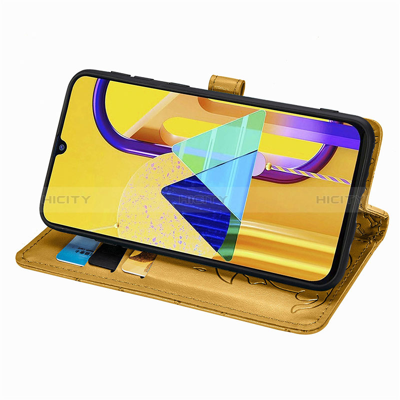 Handytasche Stand Schutzhülle Flip Leder Hülle Modisch Muster S03D für Samsung Galaxy M21 groß