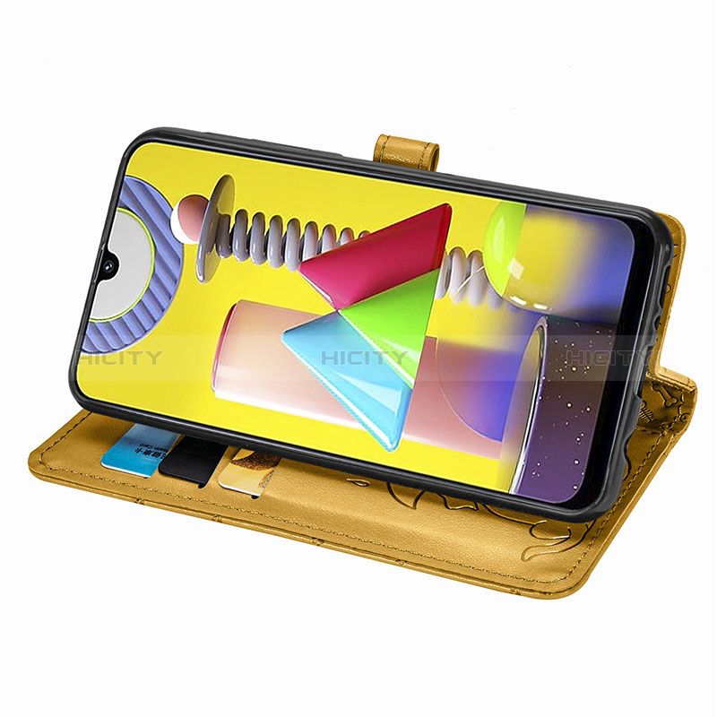 Handytasche Stand Schutzhülle Flip Leder Hülle Modisch Muster S03D für Samsung Galaxy M21s