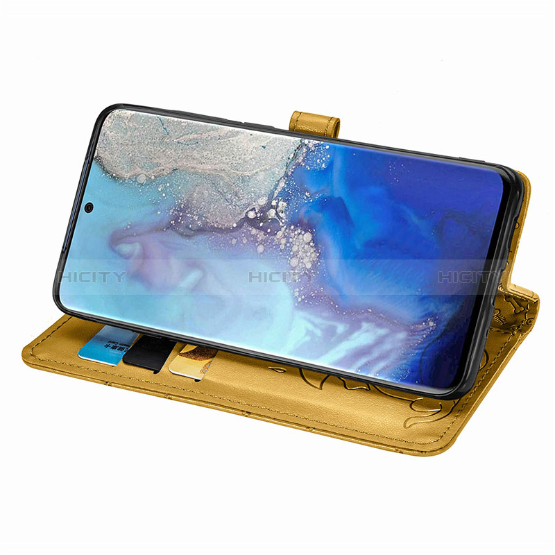 Handytasche Stand Schutzhülle Flip Leder Hülle Modisch Muster S03D für Samsung Galaxy S20 5G groß