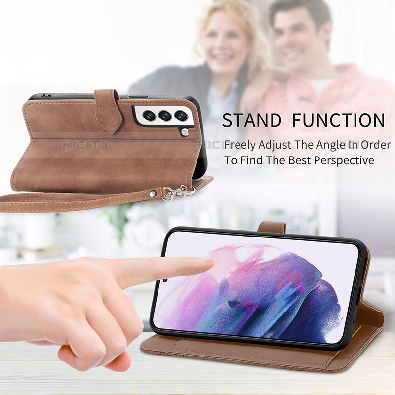 Handytasche Stand Schutzhülle Flip Leder Hülle Modisch Muster S03D für Samsung Galaxy S21 FE 5G