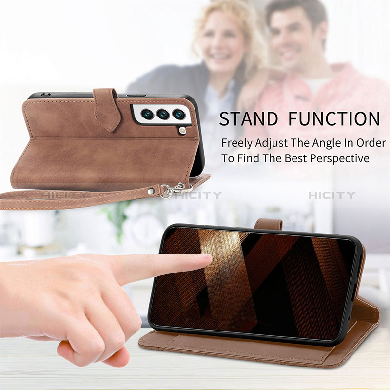 Handytasche Stand Schutzhülle Flip Leder Hülle Modisch Muster S03D für Samsung Galaxy S24 5G