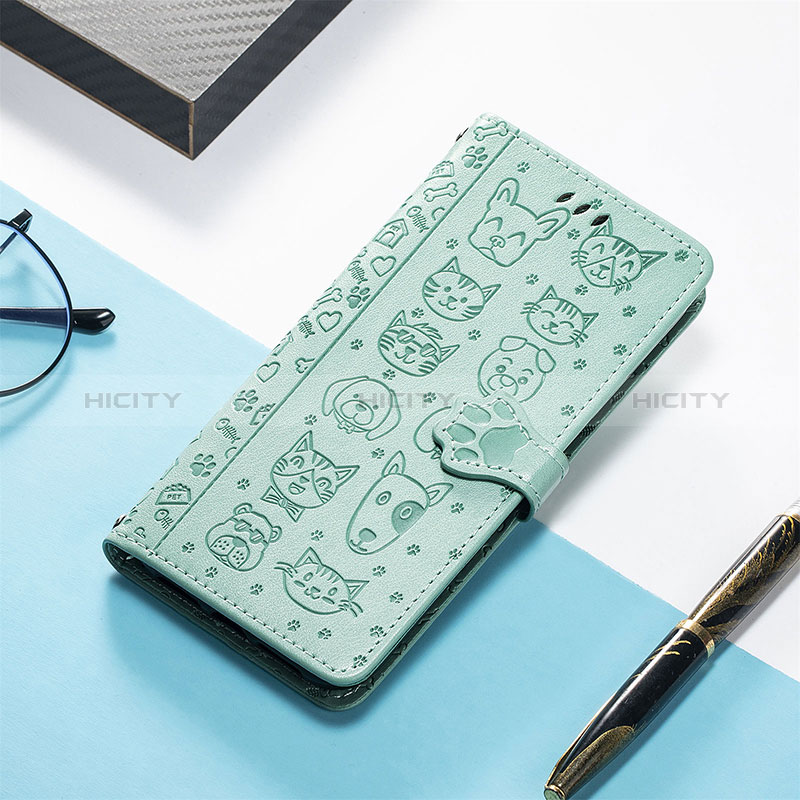 Handytasche Stand Schutzhülle Flip Leder Hülle Modisch Muster S03D für Sony Xperia 1 IV Grün