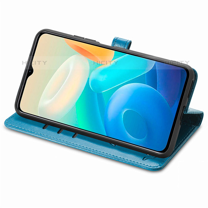 Handytasche Stand Schutzhülle Flip Leder Hülle Modisch Muster S03D für Vivo iQOO Z6 Lite 5G