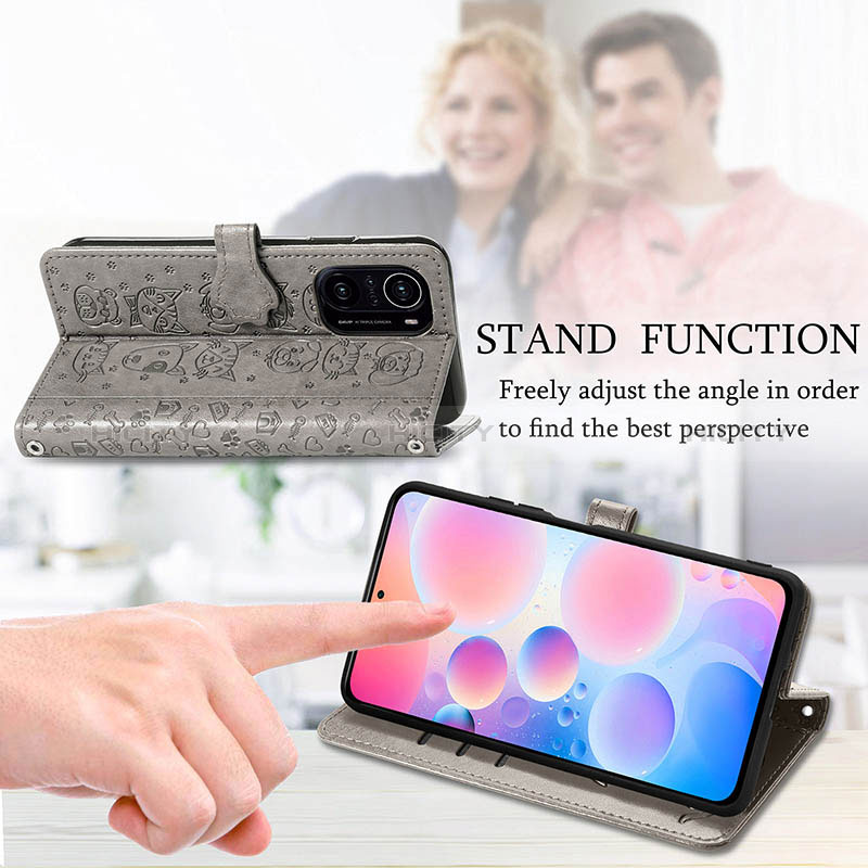 Handytasche Stand Schutzhülle Flip Leder Hülle Modisch Muster S03D für Xiaomi Mi 11i 5G groß