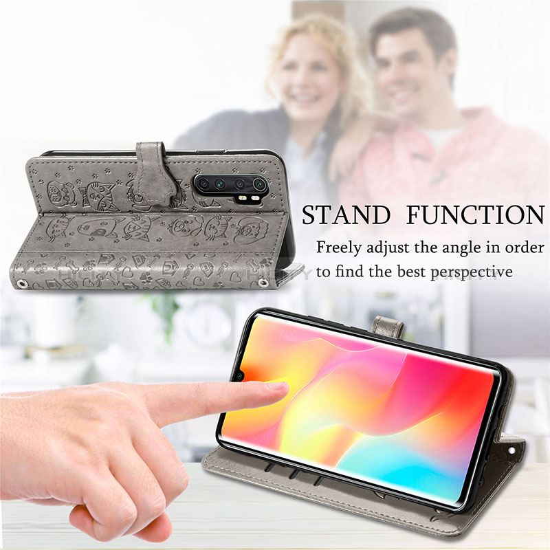 Handytasche Stand Schutzhülle Flip Leder Hülle Modisch Muster S03D für Xiaomi Mi Note 10 Lite