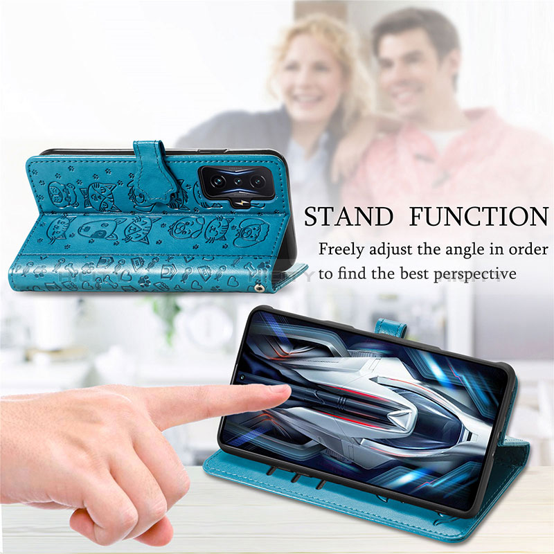 Handytasche Stand Schutzhülle Flip Leder Hülle Modisch Muster S03D für Xiaomi Poco F4 GT 5G groß