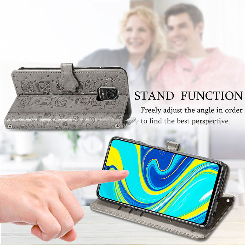 Handytasche Stand Schutzhülle Flip Leder Hülle Modisch Muster S03D für Xiaomi Poco M2 Pro