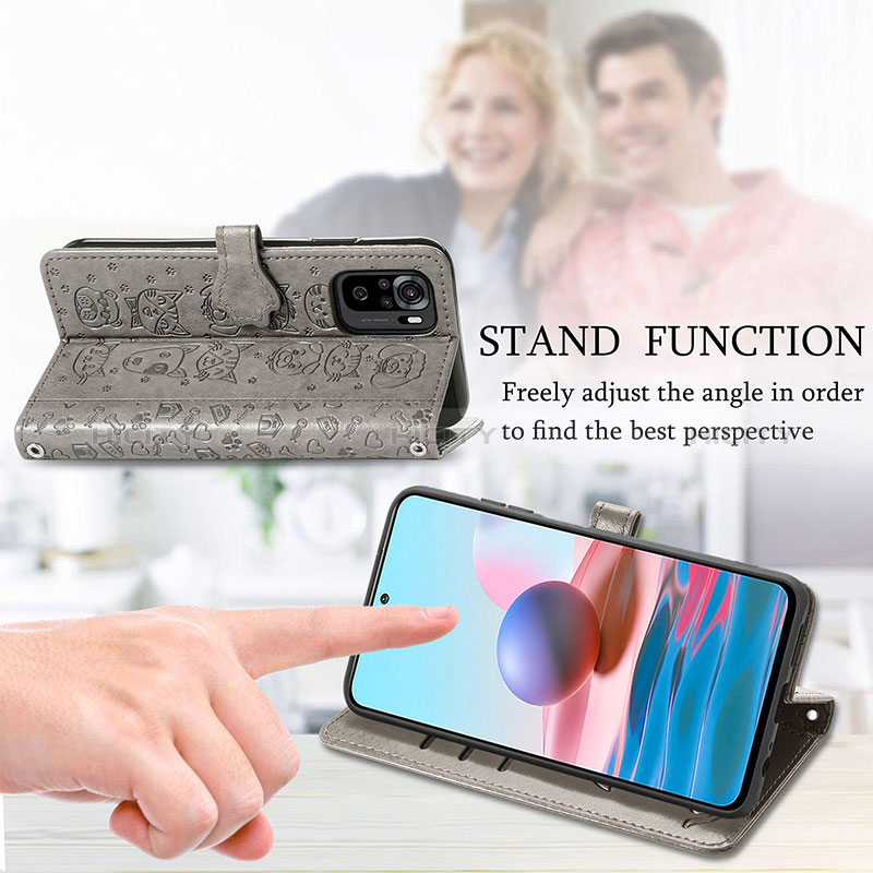 Handytasche Stand Schutzhülle Flip Leder Hülle Modisch Muster S03D für Xiaomi Poco M5S