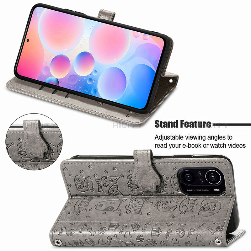 Handytasche Stand Schutzhülle Flip Leder Hülle Modisch Muster S03D für Xiaomi Redmi K40 Pro 5G groß